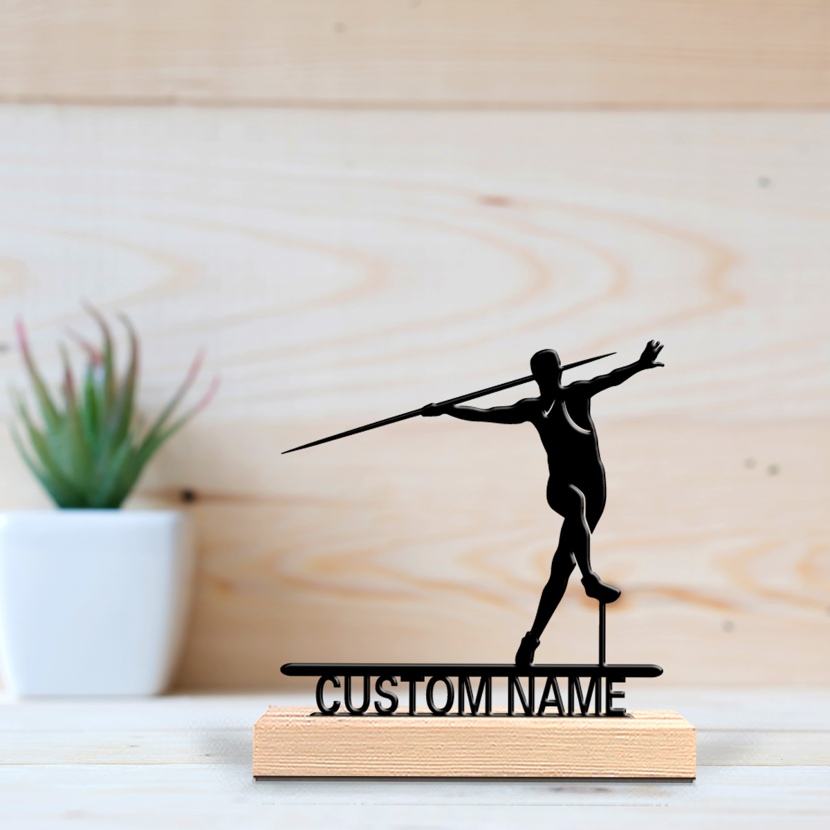 Javelin Throwing - 1 szt. Statuetka z cyny z