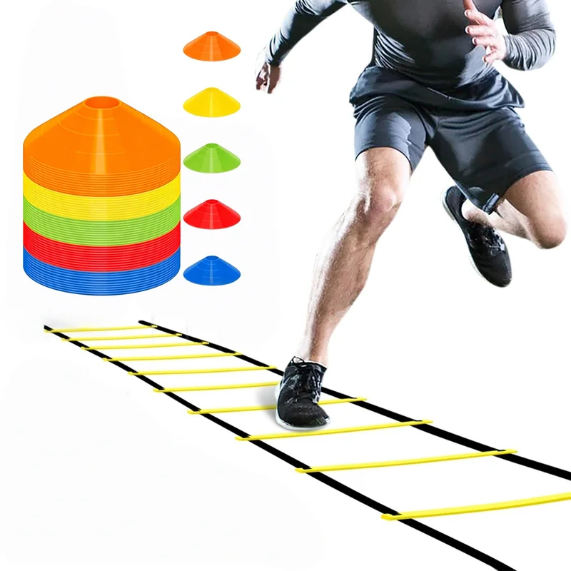 Sports Equipment Kit - Drabinka zręcznościowa 6m i płytka treningowa