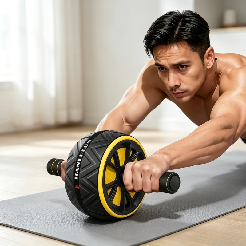 Sports Equipment Companies - Antypoślizgowe koło do ćwiczeń mięśni brzucha,
