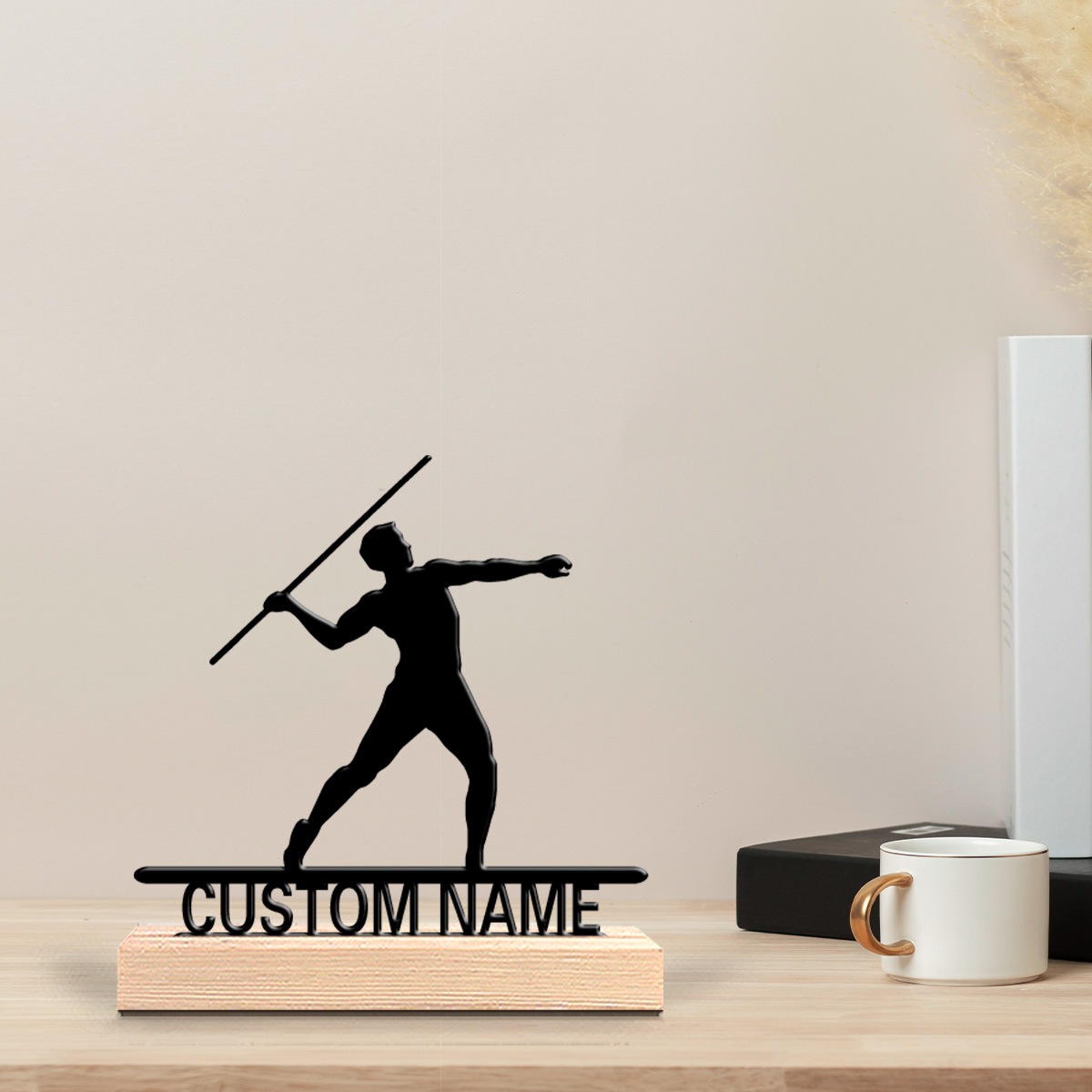 Javelin Throwing - 1 szt. rzut włócznią, personalizowana blaszana