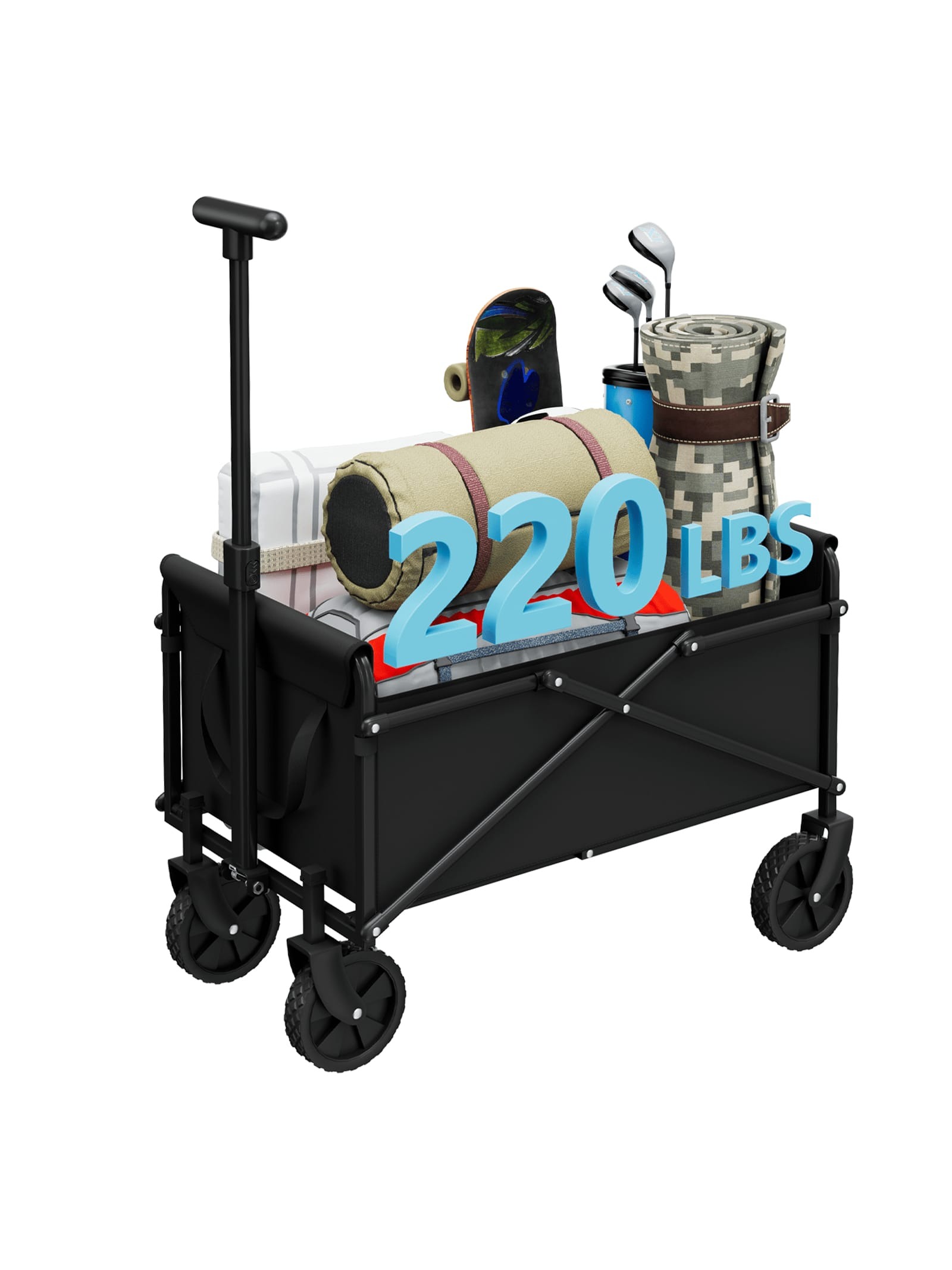 Wytrzymały, składany wózek tra – Sports Equipment Trolley recenzja i cena