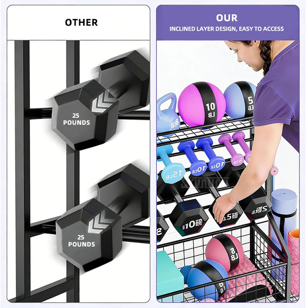 Yunlin Li Gym Stojak na hantle – Sports Equipment Trolley recenzja i cena